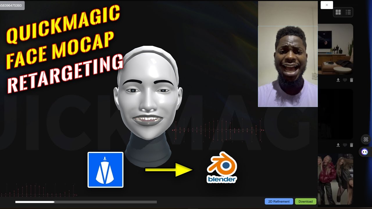 Animate ANY Face in Minutes! QuickMagic AI + Blender Workflow