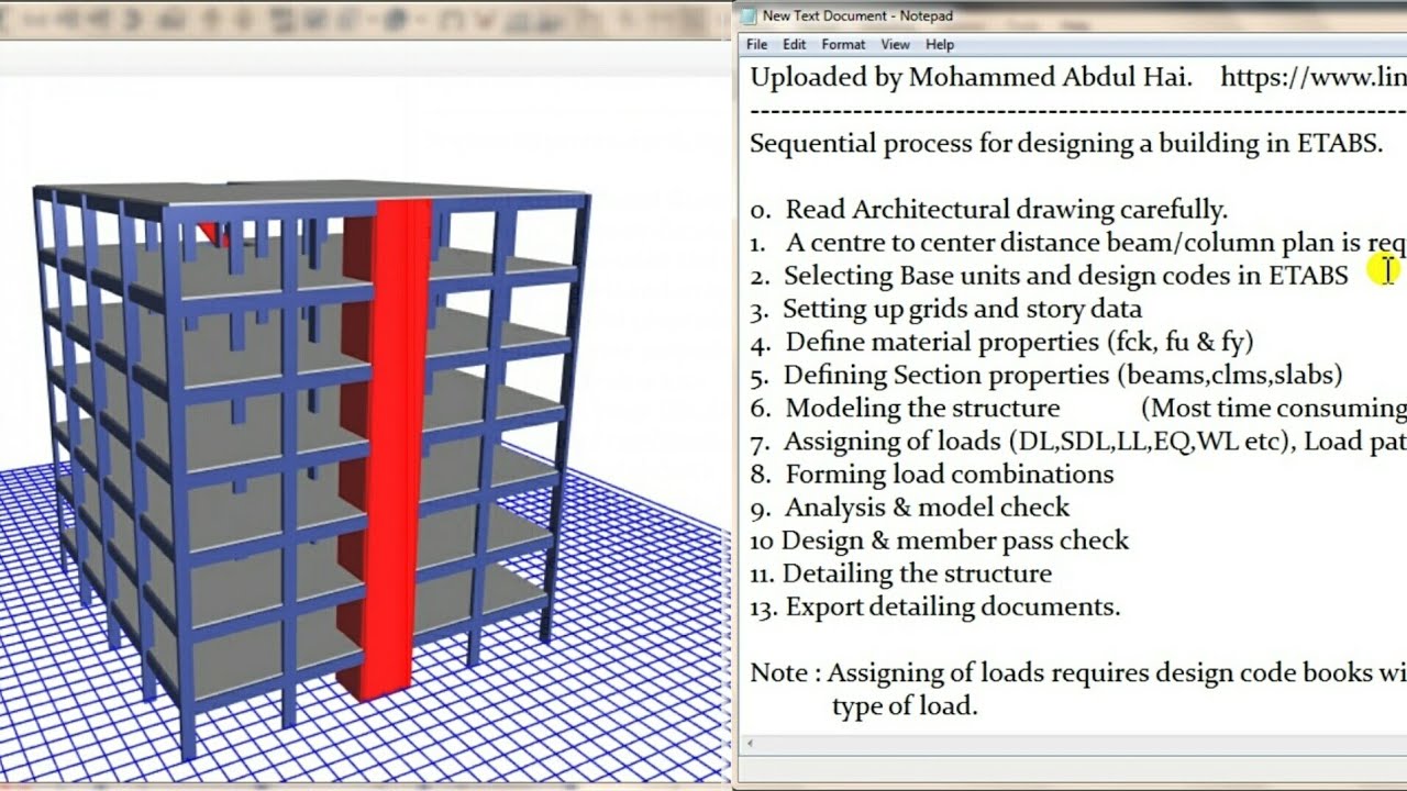 HOW TO DESIGN A BUILDING IN ETABS IN 60 MINUTES | Watch & Learn