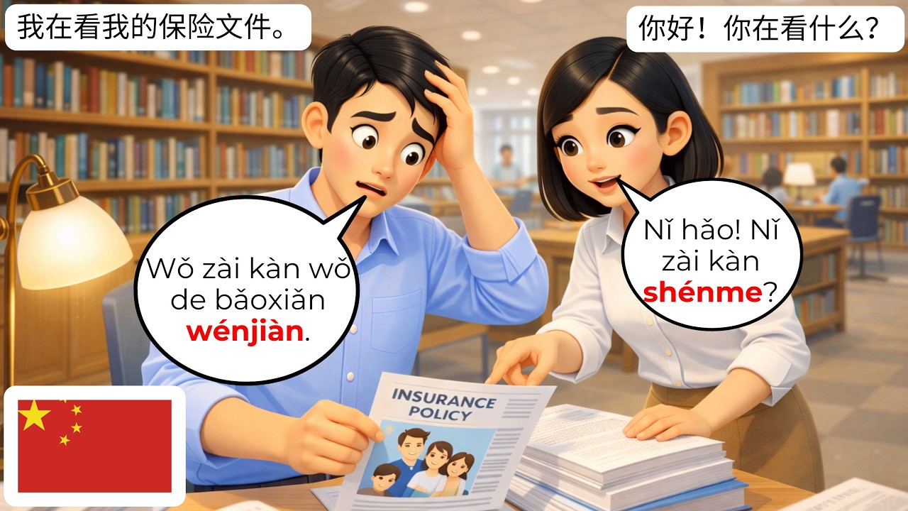 🇨🇳 Insurance Talk in Chinese Every Beginner Should Master | HSK 1-2