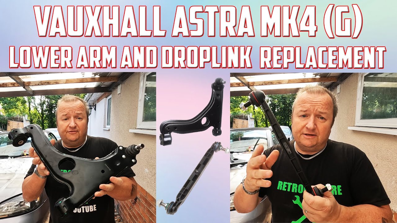 Vauxhall Astra Mk4 Front Lower Arm Ball Joint And Drop link Replacement