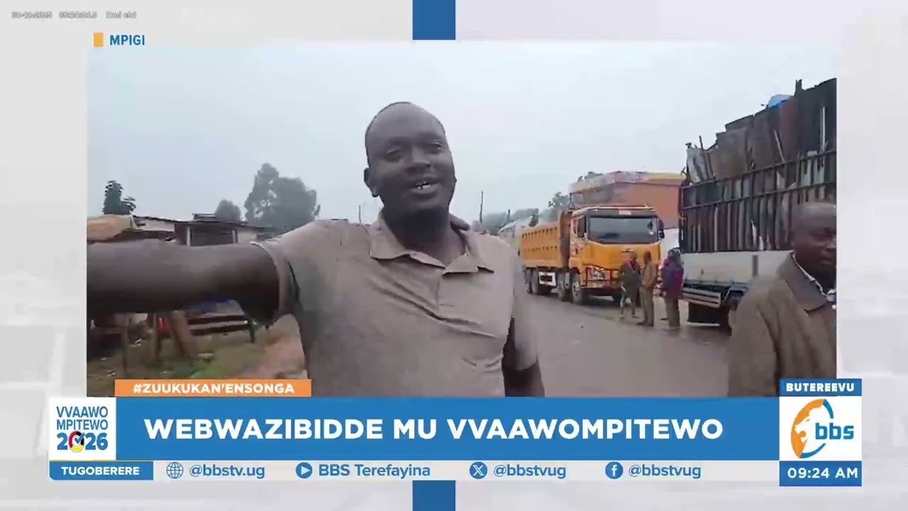Abakozesa Oluguudo lwe Masaka basuze mu kkubo lwa Jam, bekwasa Pulezidenti Museveni