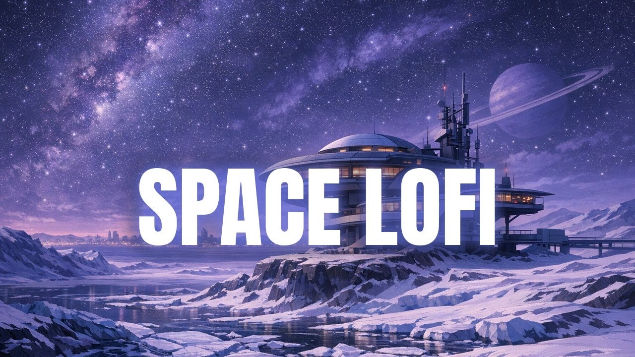 ❄️ Cozy Night Lofi For Studying | Space Lofi Live | The Snow Planet
