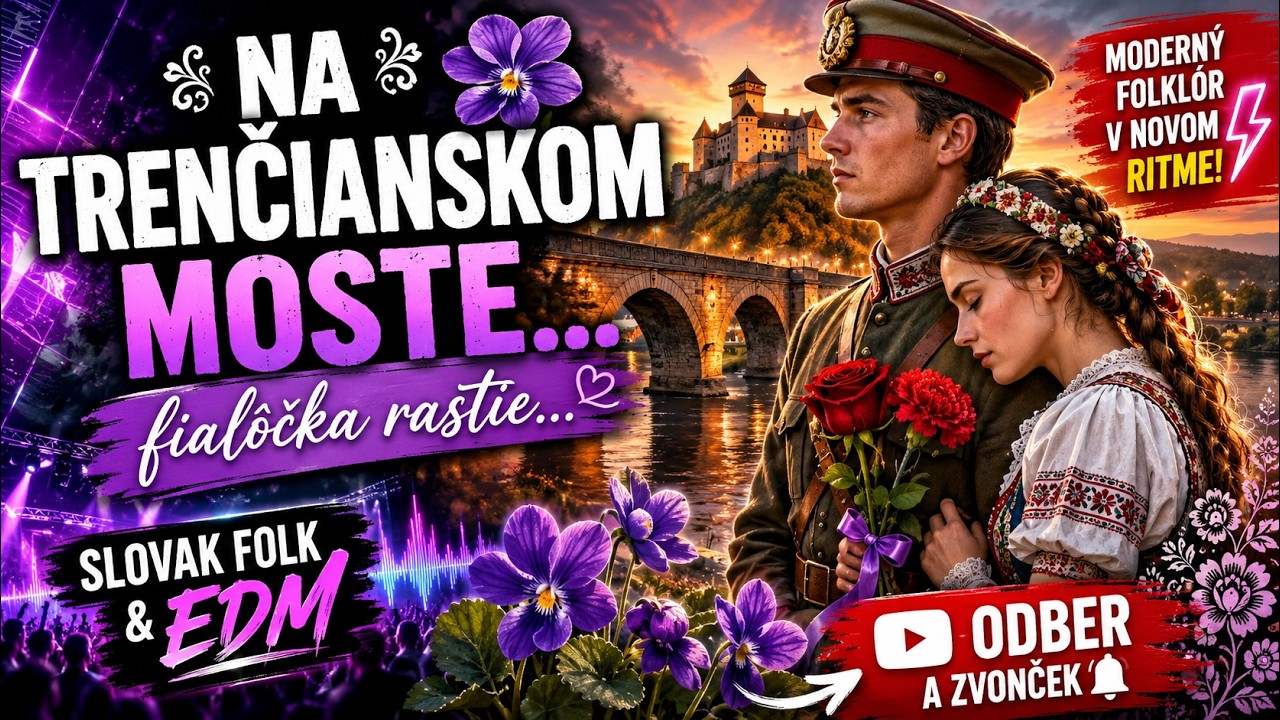 Na trenčianskom moste 💜 | SLOVAK FOLK & EDM
