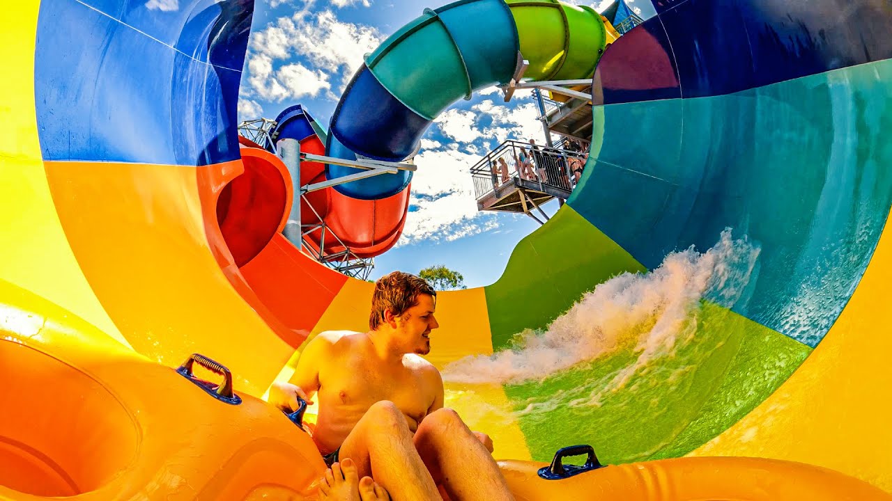 Adventure Park Geelong - TSUNAMI Funnel Water Slide POV