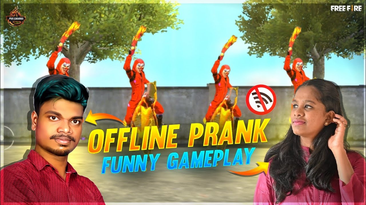 Free Fire Offline Prank Funny Gameplay With Slumber Queen & PVS Tricks Tamil - Garena Free Fire