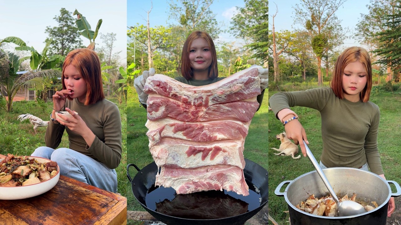 Amazing cooking deep fried pork recipe