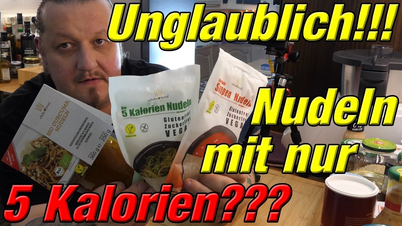 Nudeln mit nur 5 Kalorien unglaublich! Algennudeln von Schultz und König im Vergleich Curcumanudeln