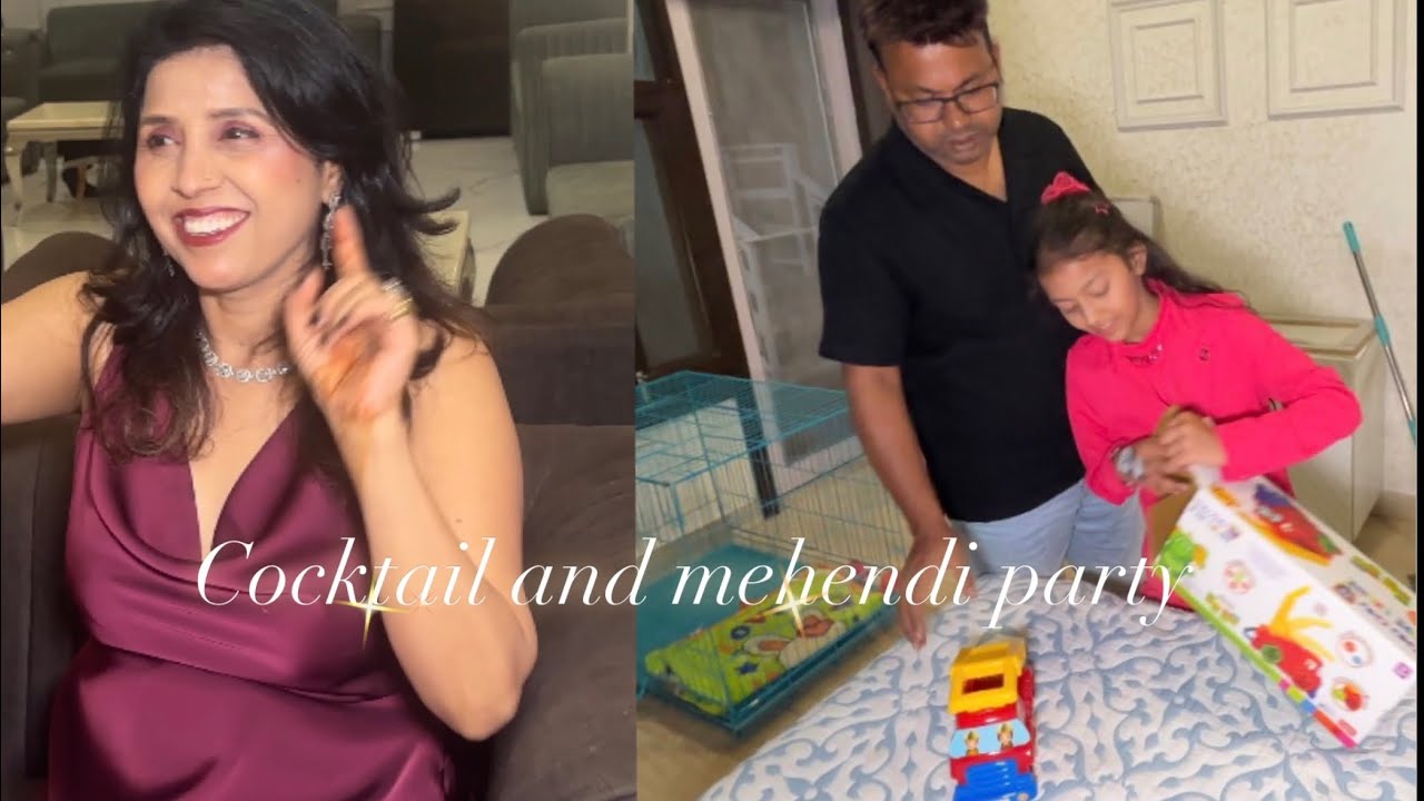 Cocktail and mehendi party 🎉 #familychannel #enjoy #love 