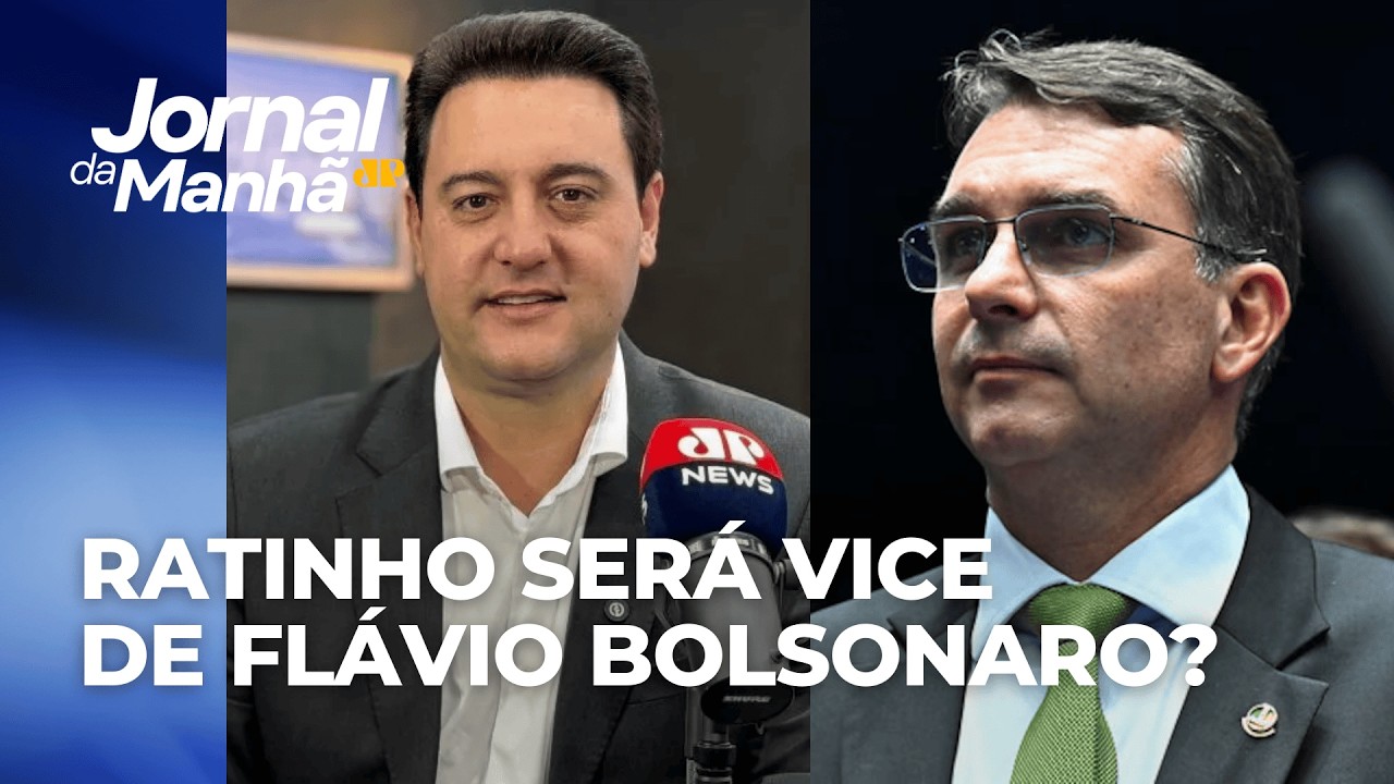 Ratinho Júnior nega que será vice de Flávio Bolsonaro
