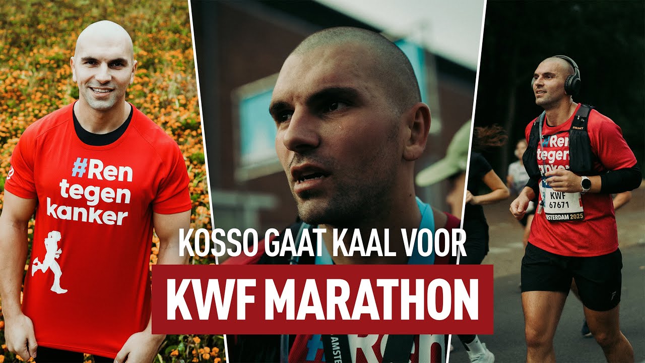 Kosso rent de halve marathon tegen kanker in Amsterdam