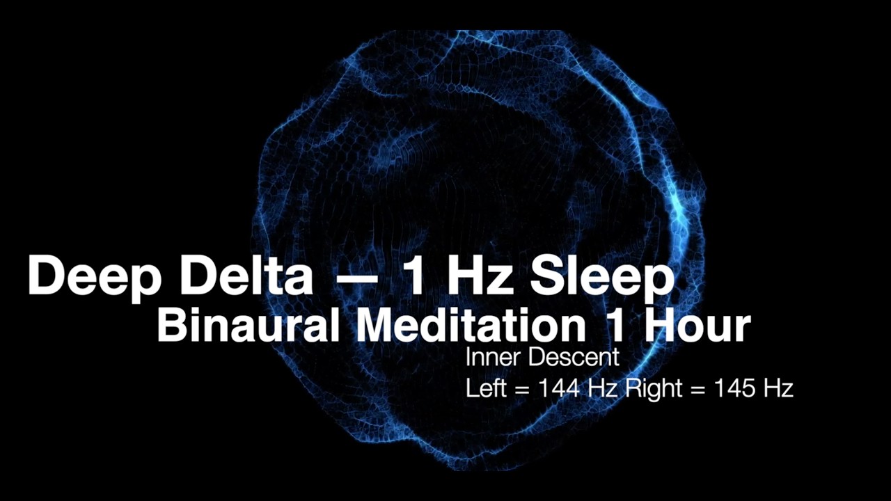 Inner Descent — Deep Delta 1 Hz Sleep Binaural (144 Hz • 145 Hz) 1 hour