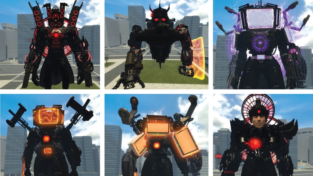 Astro hydra titan vs all Skibidi titan tvman , cameraman , speakerman in Garry's Mod ! Garry's Mod
