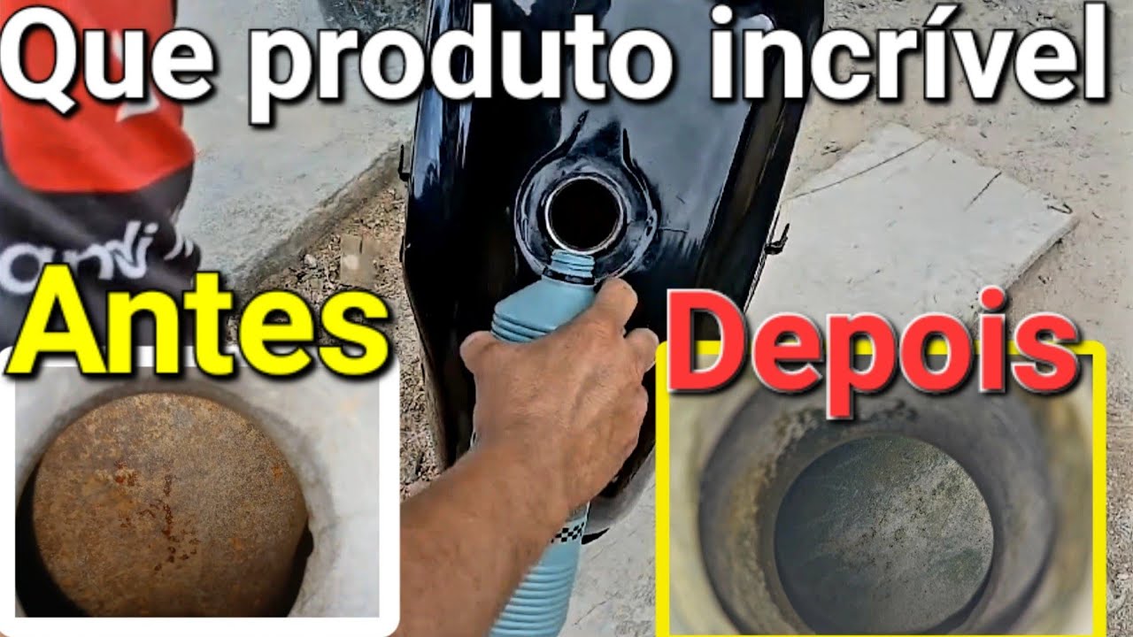 Esse foi o melhor produto pra tirar ferrugem do tanque de moto que j&aacute; usei resultado incr&iacute;vel
