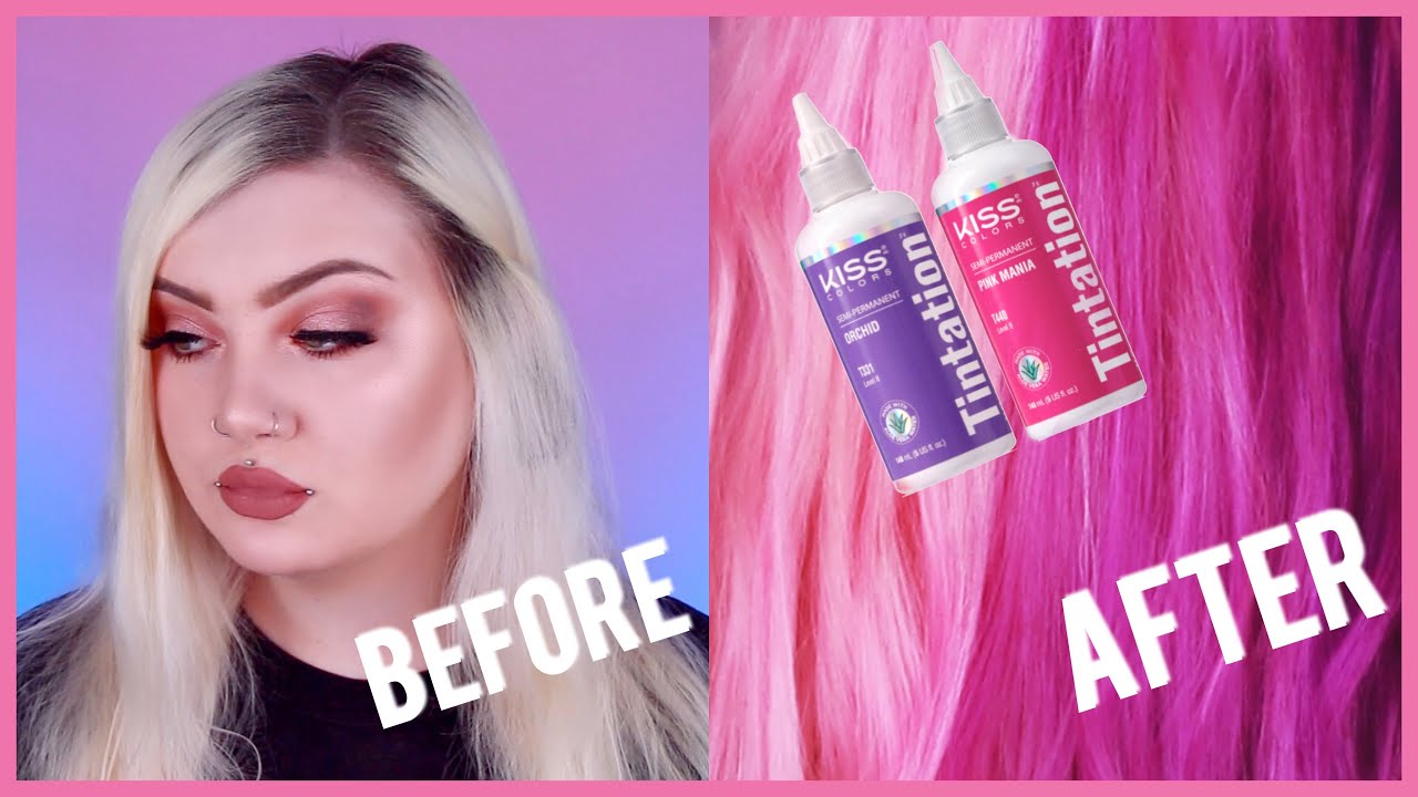 Testing Kiss Tintation hair dye