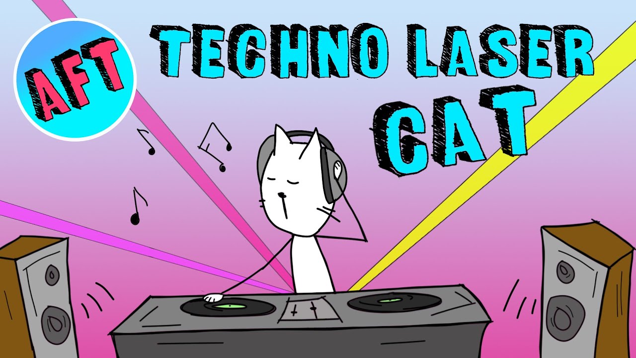 Techno Laser Cat 🚀 | Kids Dance Song | Adventure Family Team