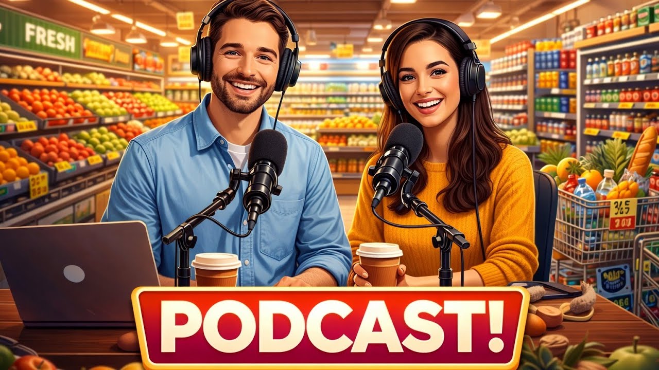 At The Supermarket | Learning English Podcast | Learning English College | Speak English Fluently