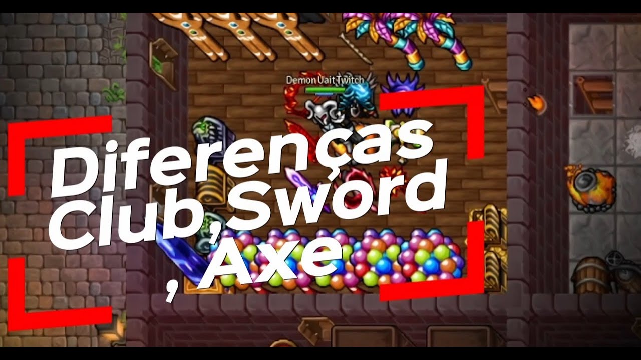 Diferen&ccedil;as entre Sword, Axe e Club em Medivia Online: Qual &eacute; o Melhor?