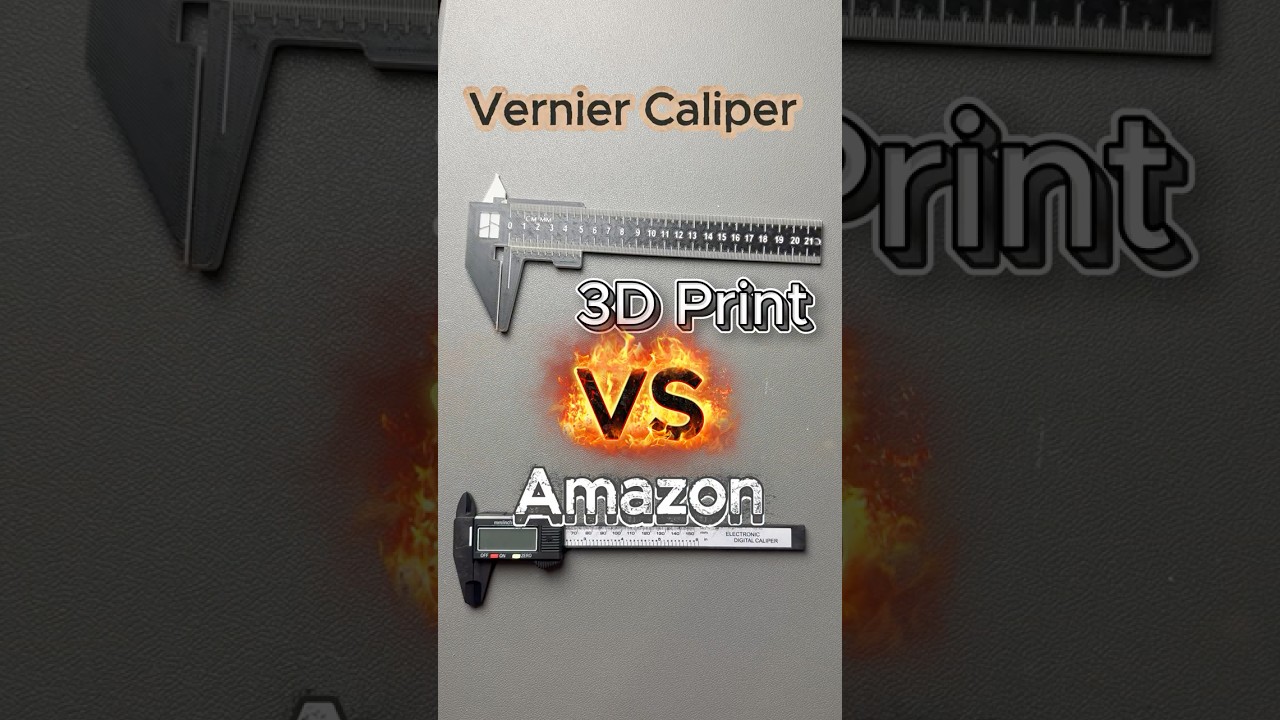 3D Print Vernier Caliper vs Amazon &mdash; Worth It? #3dprinting #experiment  #reallifehacks