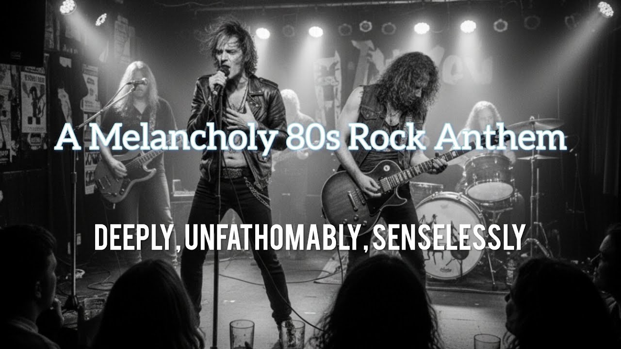 A Melancholy 80s Rock Anthem | Deeply, unfathomably, senselessly | 80s-style rock ballad