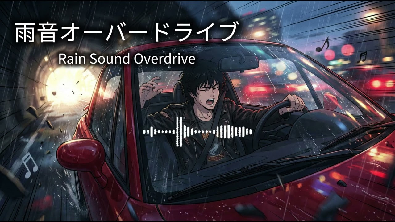 【アニメOP風】雨音オーバードライブ｜疾走感ロック（オリジナル曲／歌詞付き）