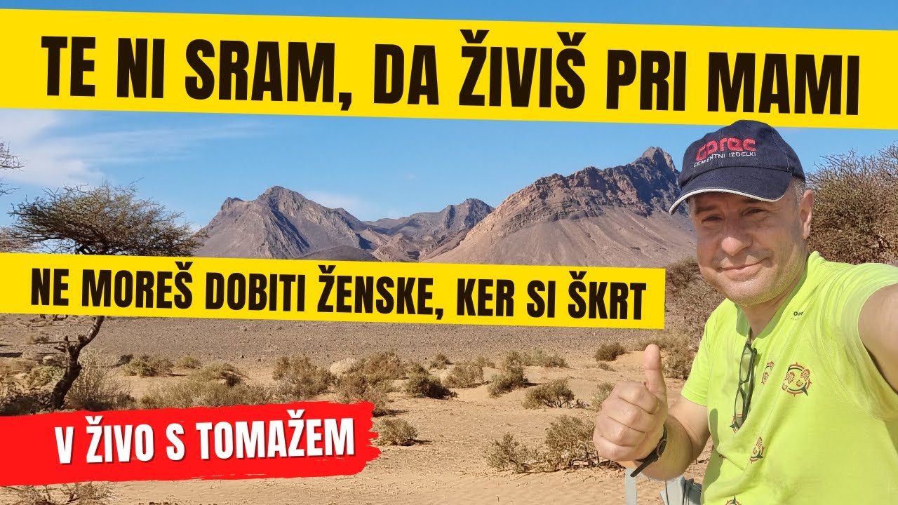 Te ni sram, da živiš pri mami? - V živo s Tomažem