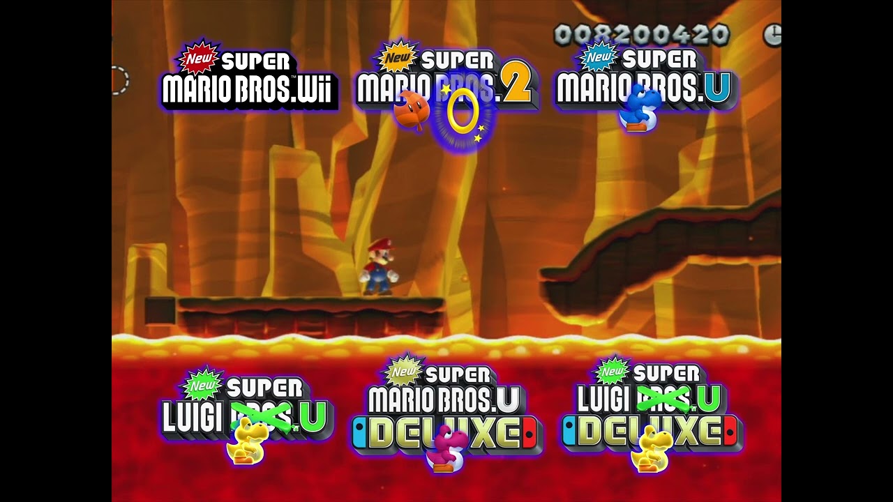 New Super Mario Bros U Volcanic Underground Ultimate Mashup