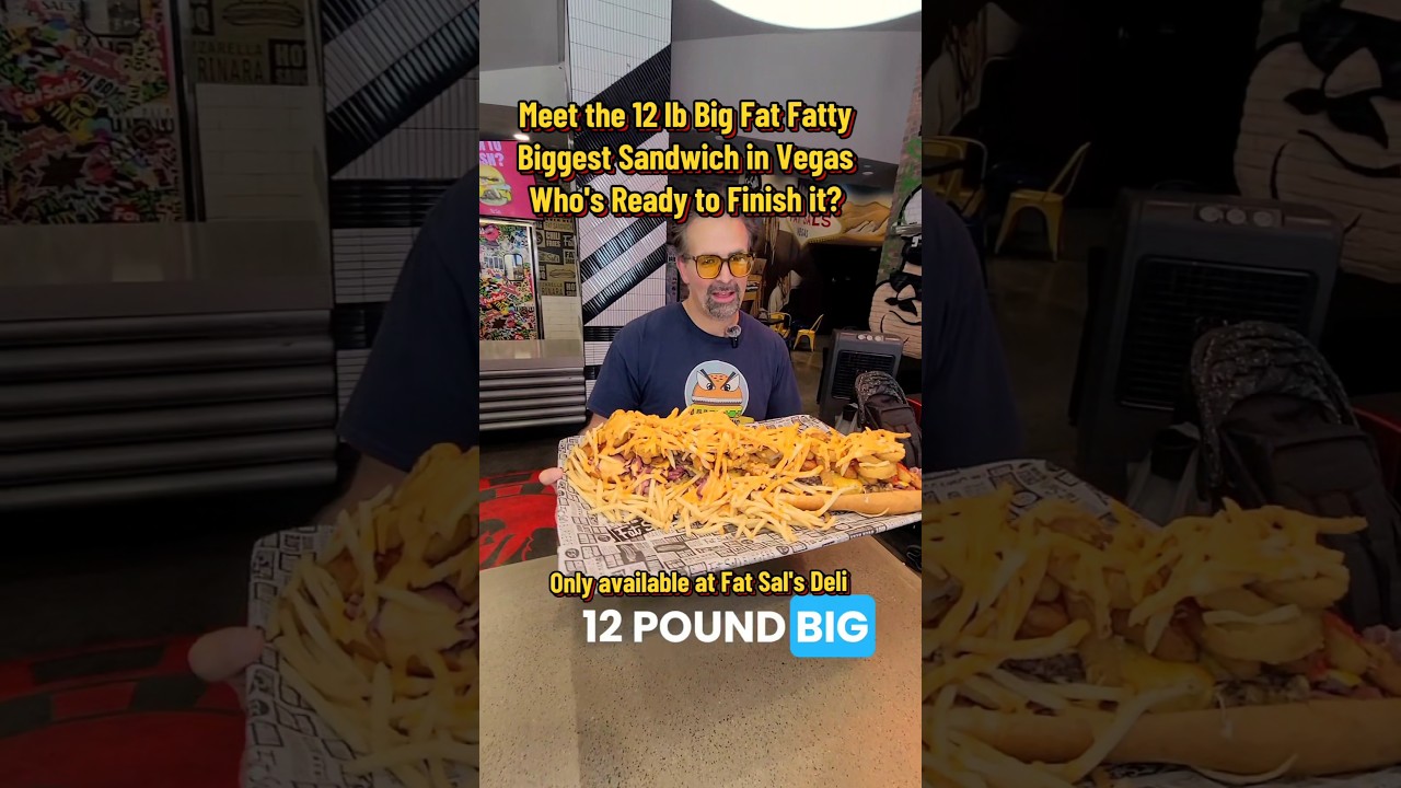 12 Pound Big Fat Fatty Challenge at Fat Sal's in Las Vegas #foodies #challenge