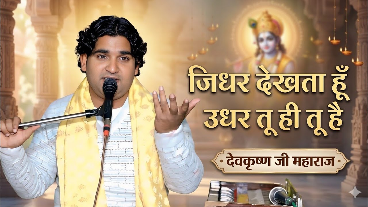 जिधर देखता हूँ उधर तू ही तू है – हृदय स्पर्शी कृष्ण भजन | देवकृष्ण जी महाराज