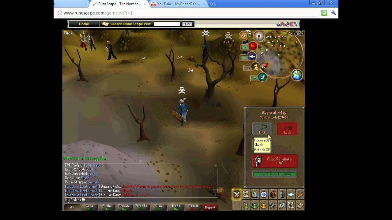 PHAIL RUNESCAPE pking ! losing whip !