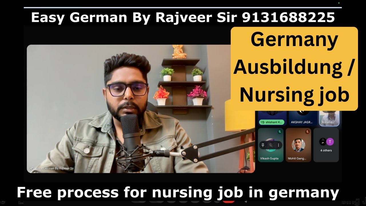 ausbildung /nursing job in germany | how to learn german fast
