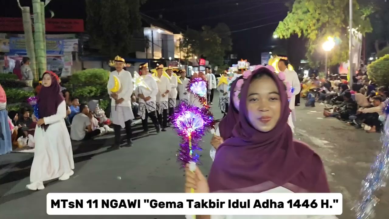 Gema Takbir Idul Adha 1446 H. MTsN 11 Ngawi