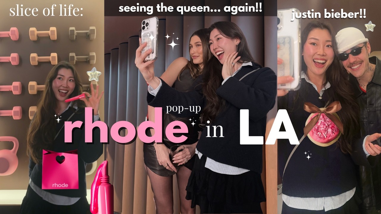 slice of life: LA vlog 🍬 RHODE POP-UP IN LA!! ⋆｡𖦹&deg;⭒˚｡⋆
