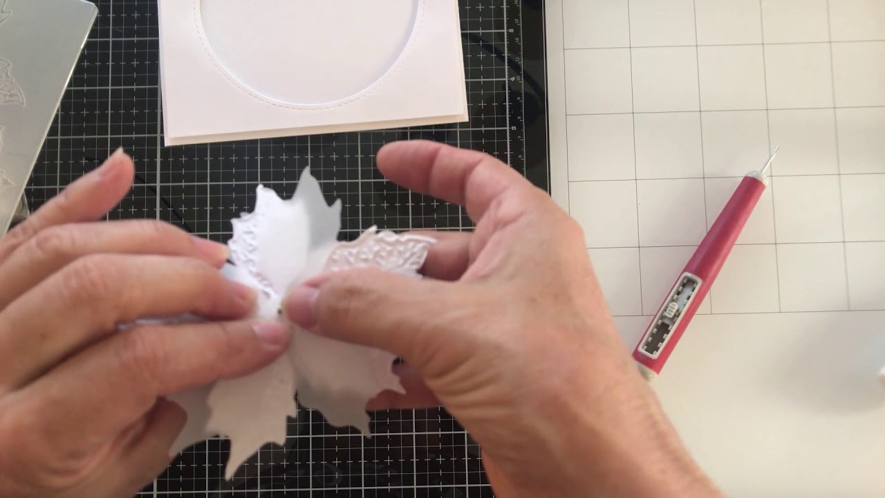 White Christmas Series Featuring Tim Holtz Dies/Card #1
