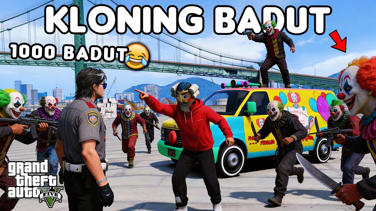 KLONING 1000 BADUT - GTA 5 ROLEPLAY