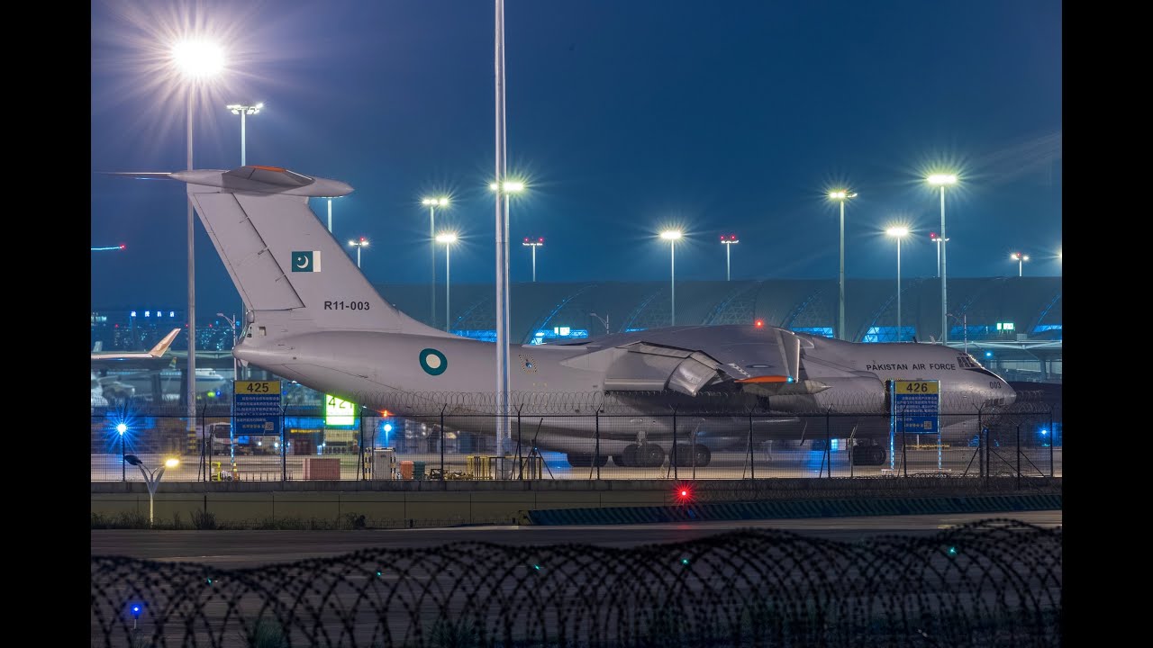 「4K60P」Pakistan Air Force Ilyushin IL 78 landing at Chengdu Shuangliu International Airport.