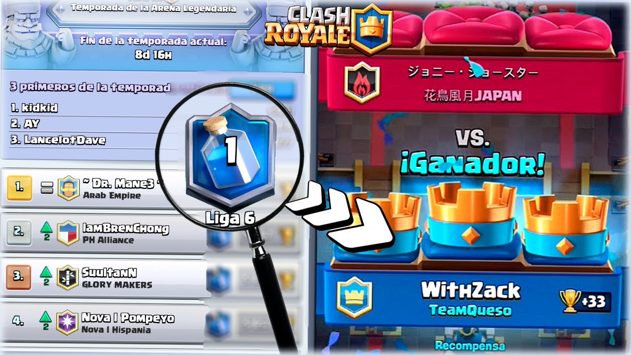 ¡¡ SUBO COPAS COPIANDO TODOS LOS MAZOS DE LOS TOP 10 MUNDIALES !! | Reto en Clash Royale [WithZack]