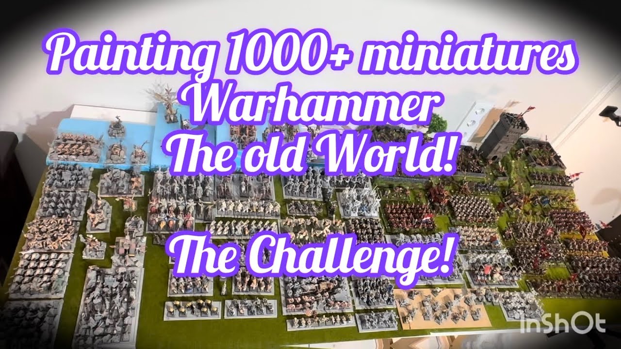 1000+ Miniatures to paint! The Challenge of a life Time! Warhammer the Old World! 
