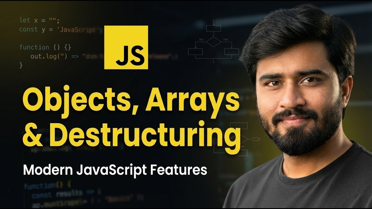 3- Objects, Arrays & Destructuring | Modern JavaScript Features Explained for Beginners
