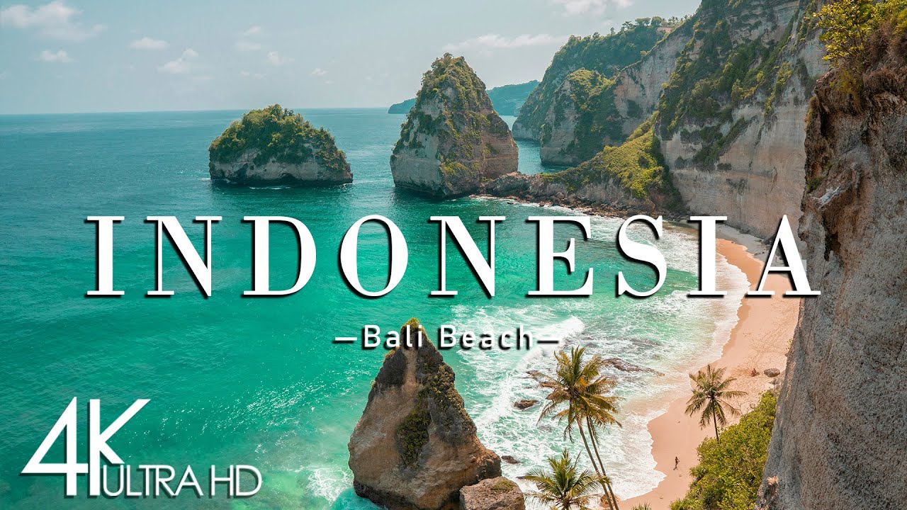 Indonesia In 4K - Tropical Paradise Of Asia | Scenic Relaxation Film | Bali Beach Relaxation