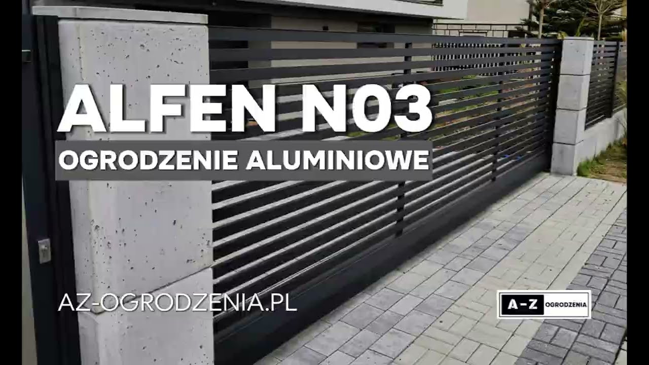 Stylowe ogrodzenie z aluminium i betonu architektonicznego | Alfen N03 w akcji #new #alfen