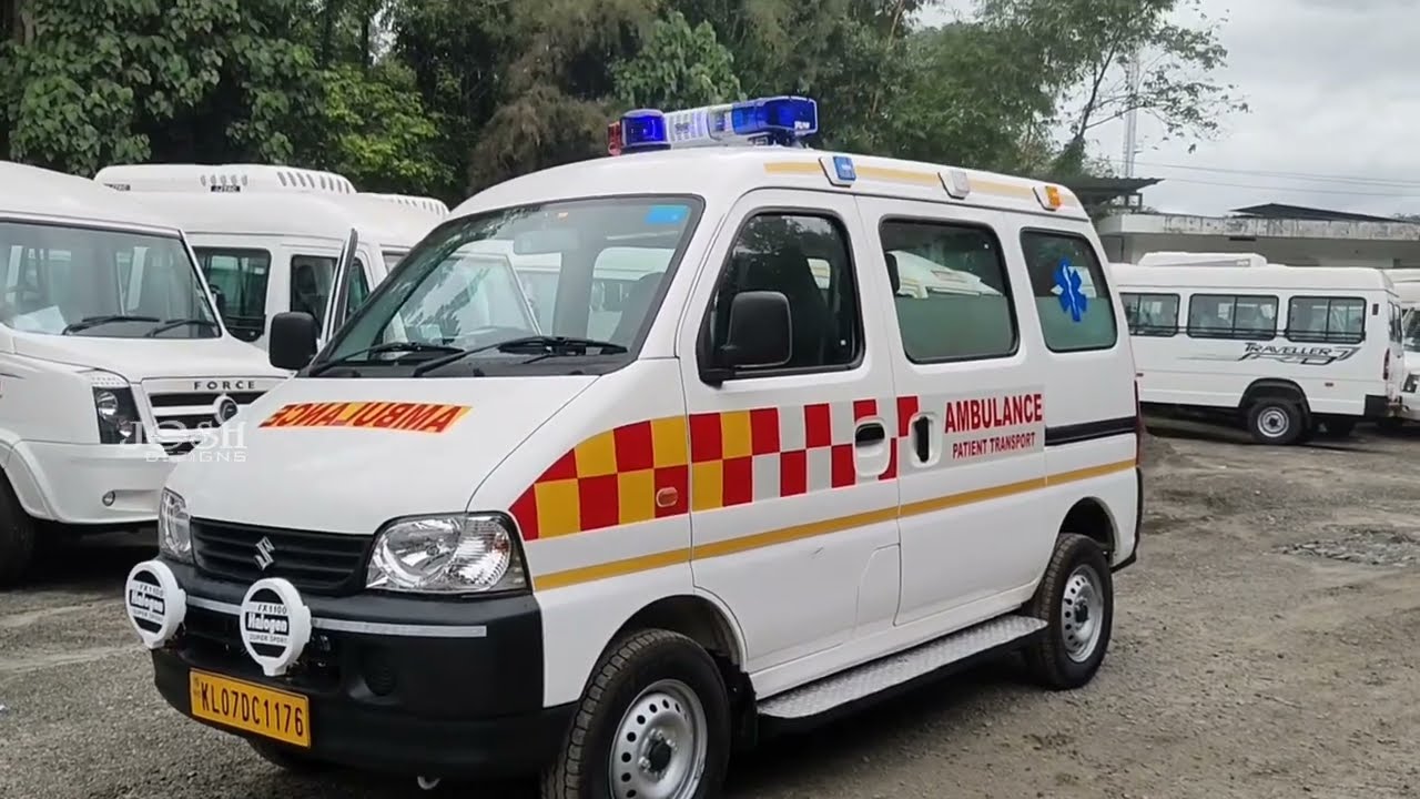 NEW MARUTI EECO AMBULANCE FULLY MODIFIED  FROM JOSH DEZIGNS THODUPUZHA.... video 86