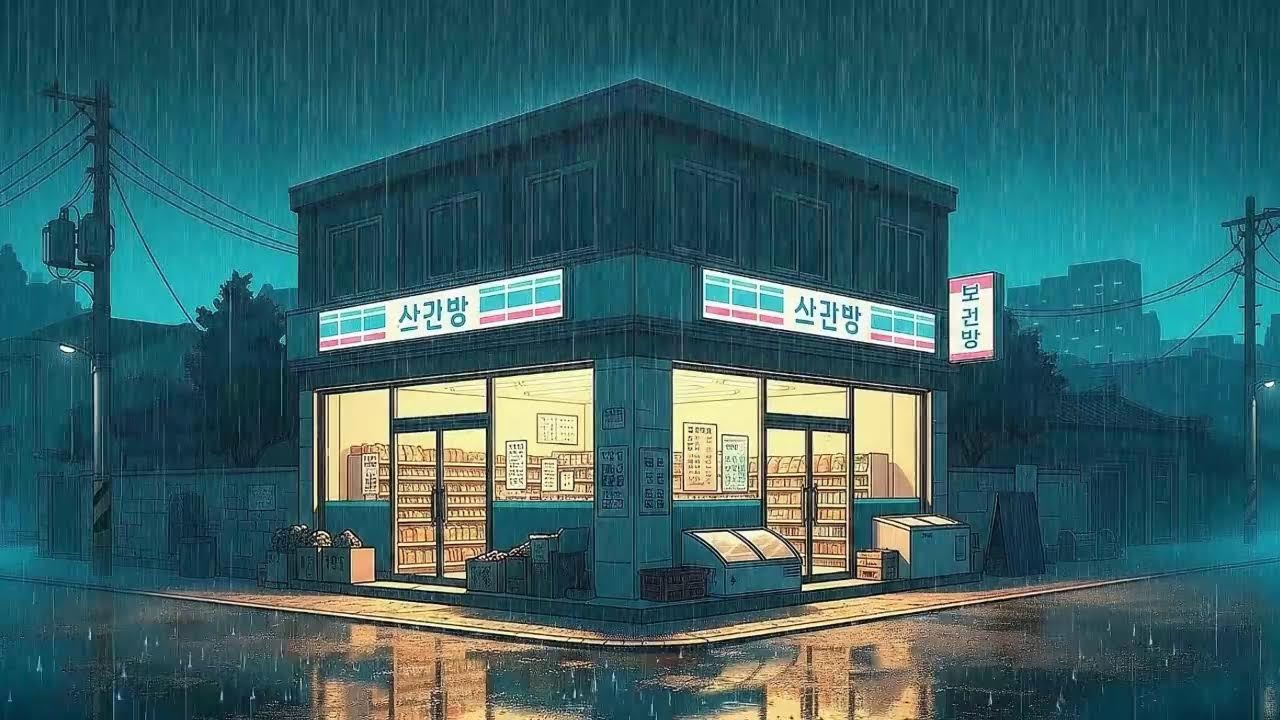 Rain Sounds plus Lofi for Deep Focus in a Peaceful Korean Mood When You Can’t Focus 😌