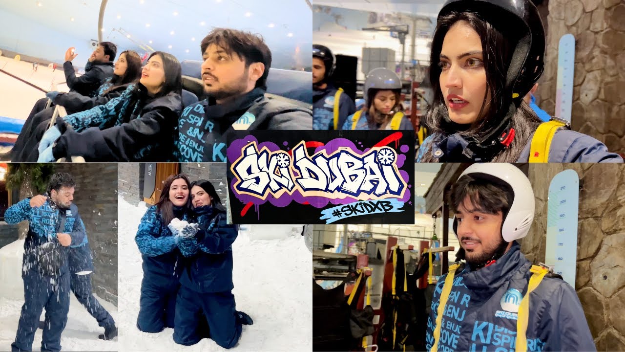 SKI DUBAI GARMI MAI SNOW ☃️ | Hum Sab Ki Snow Fight 😅 | Iqra Snow Ball Mai Phans Gai 😂