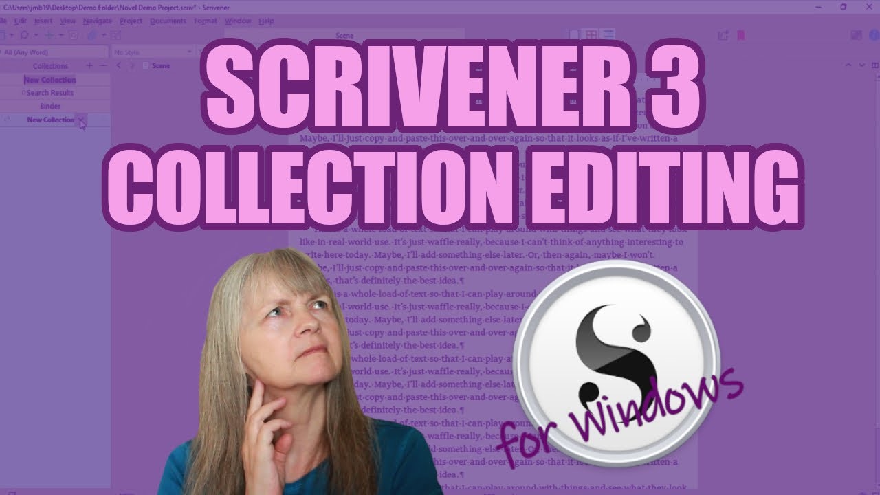 Scrivener 3 for Windows: Using Standard Collections (Collections 2)