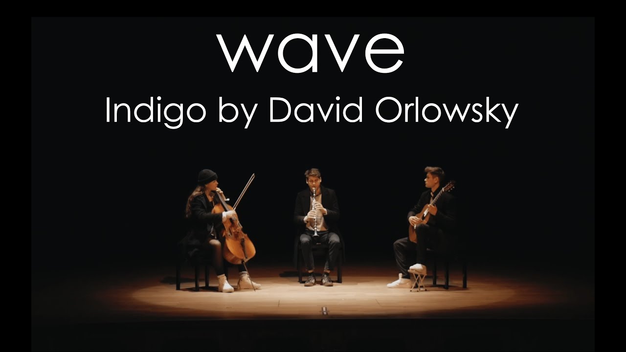 wave I Indigo by David Orlowsky