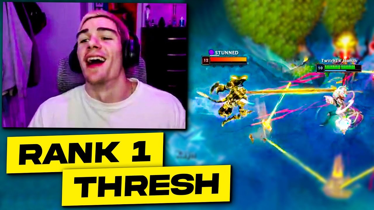 How The Best Rank 1 Thresh Smurfs In LoL