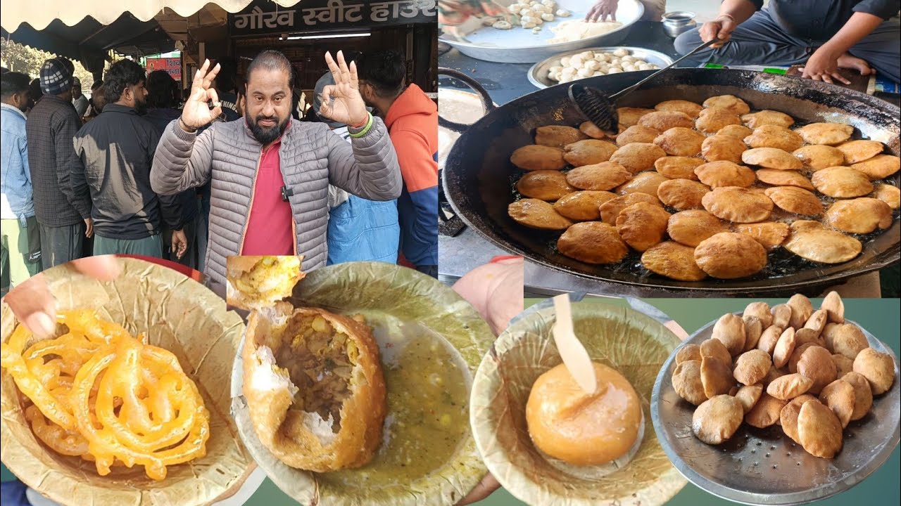 30 साल से कचौड़ी  बेडई  का नाश्ता खिला रहे हैं गौरव स्वीट आगरा | rahulfoodie4623 