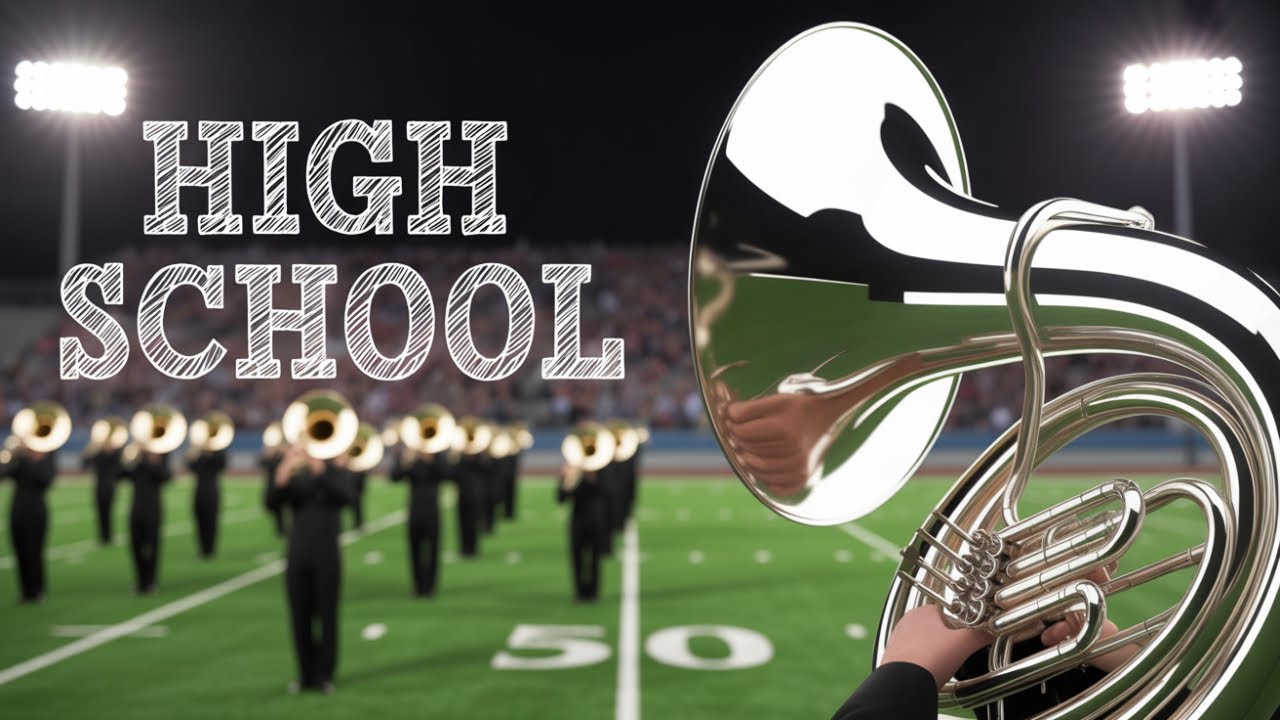 Halftime Performance Seen Through a Sousaphone Camera - Heritage High Band 2025 “Blue