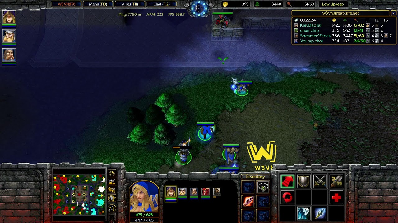 Warcraft III - Đánh team mùng 4 - #w3vn #vietnam #wc3 #war3