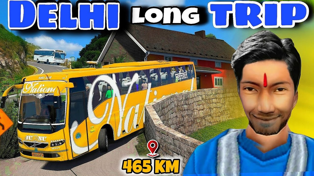 BUS SIMULATOR INDONESIA 🏔️😍 Delhi Long Trip!!